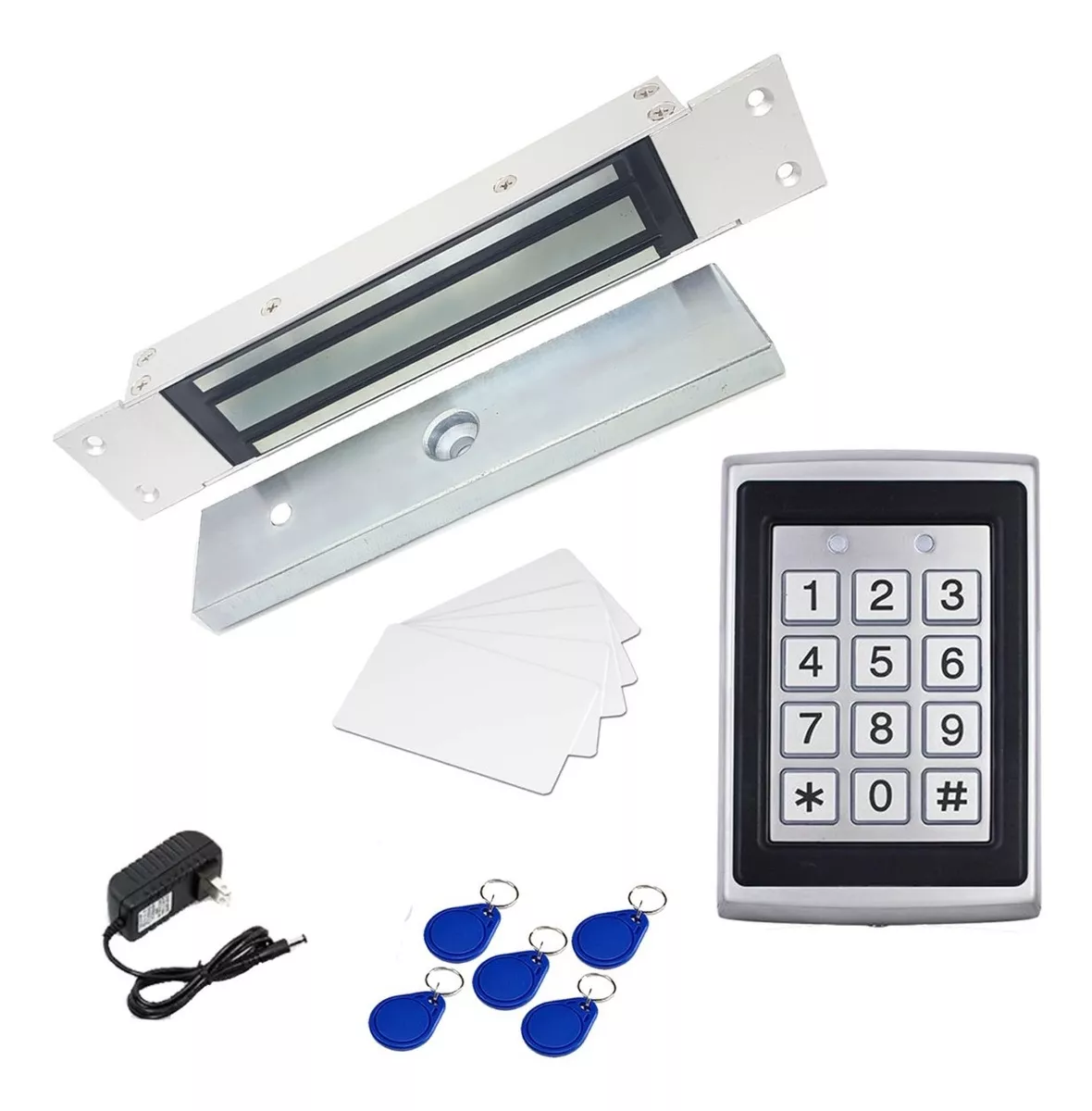 Cerradura Electromagnetica Teclado Rfid 1000 Usuarios 300 Kg