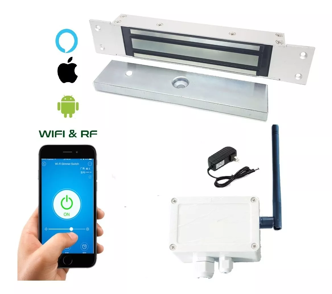 Cerradura Chapa Electromagnetica Wifi App Alta Seguridad
