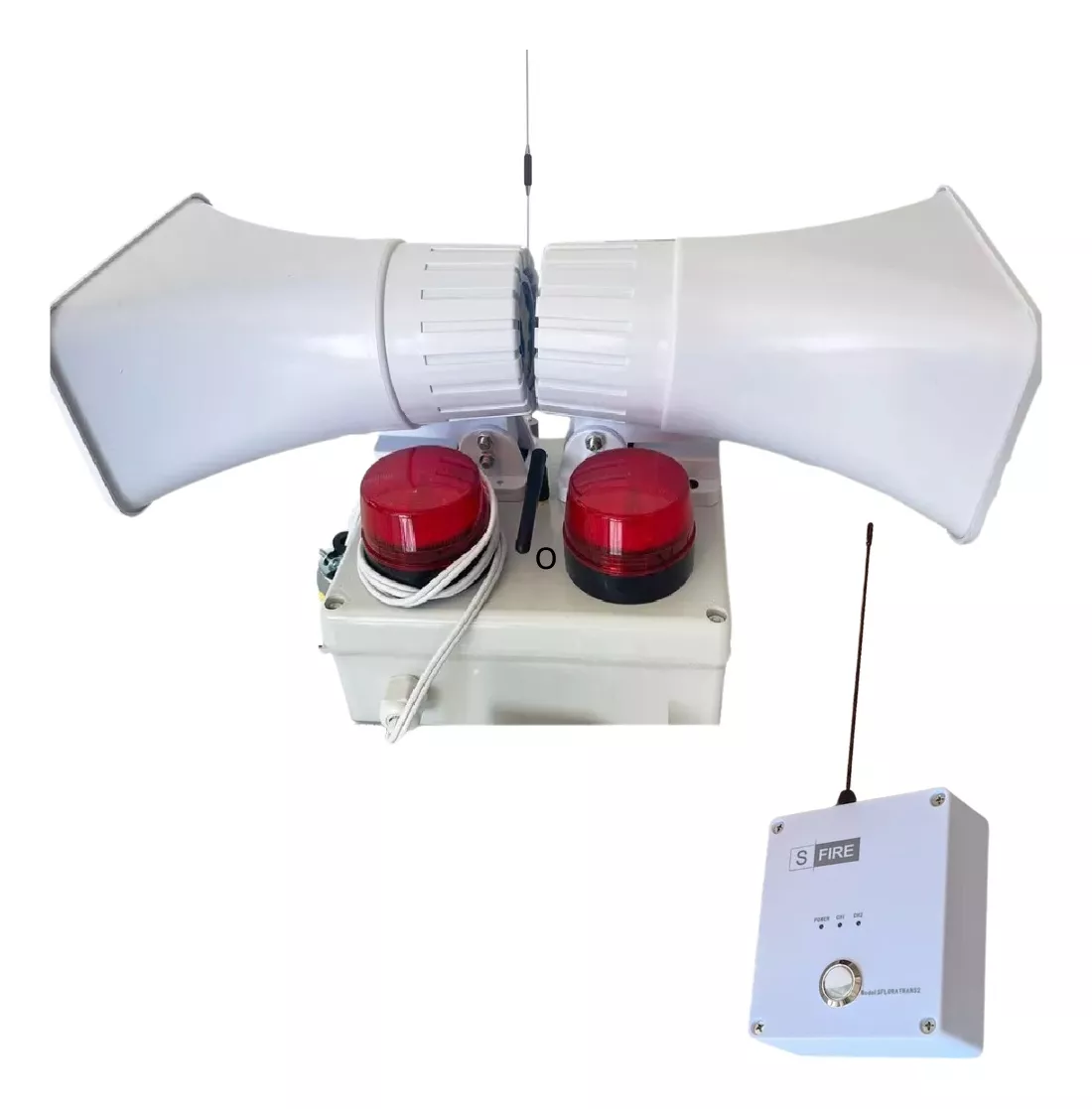 Alarma Vecinal Doble Sirena Inalámbrica Largo Alcance 2000m