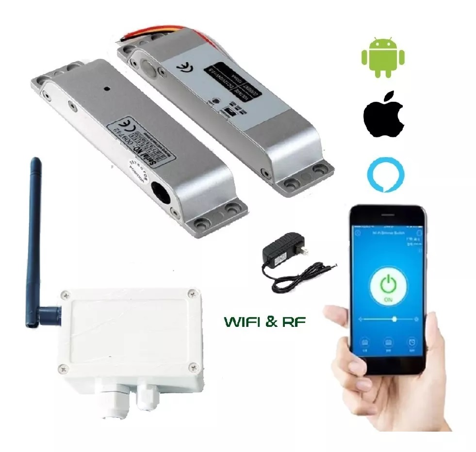 Cerradura Chapa Electromagnetica Wifi Sensor Alta Seguridad