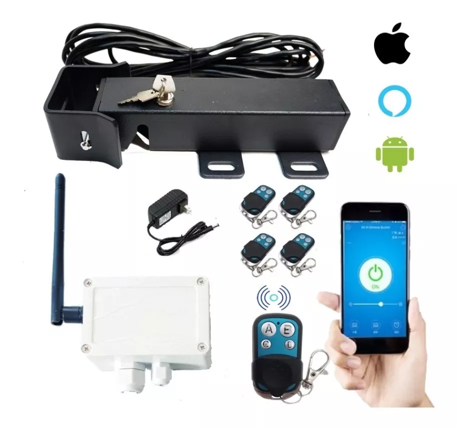 Chapa Cerradura Eléctrica Portón Activación Rf Exterior