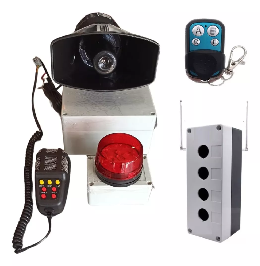 Alarma Std Wifi Rf 4 Sonidos Con Botón De Pánico Y Altavoz