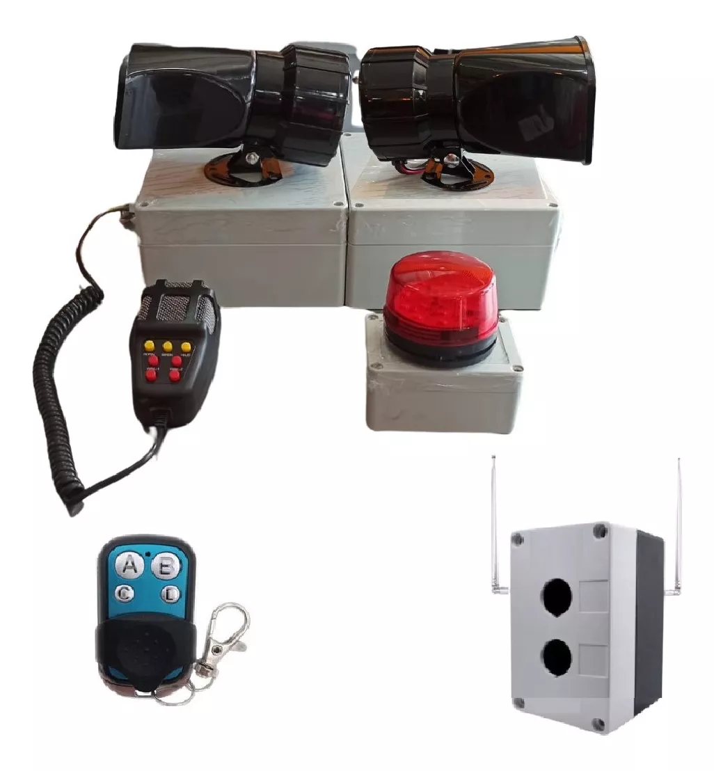 Alarma Doble Wifi Rf 2 Sonidos Con Bp Y Altavoz