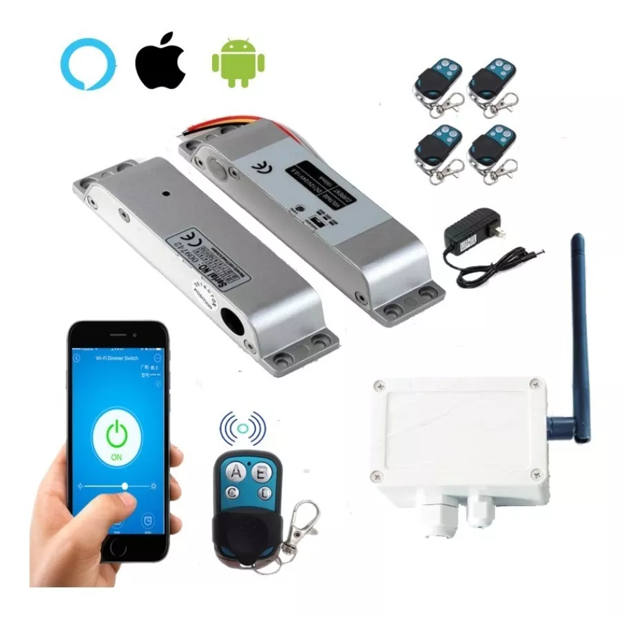 Cerradura Chapa Electromagnética Activación Rf 800kg Smart