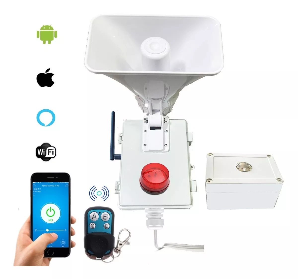 Alarma Vecinal Wifi 100 Usuarios Con Botón De Pánico Y App