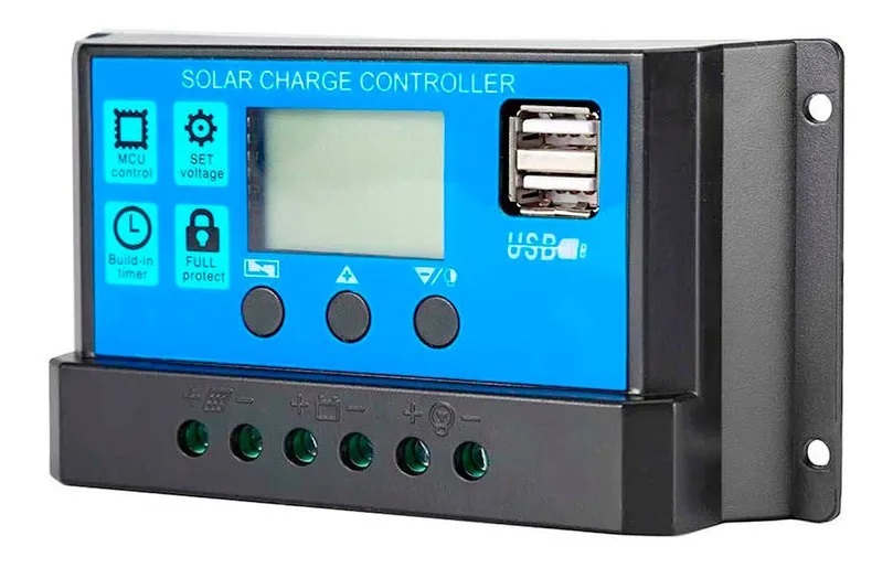 Controlador De Carga Solar Automático Pwm 40a 12v 24v