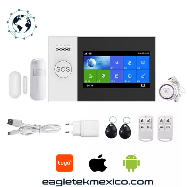 Sistema de Alarma Inteligente WiFi/GSM Con Pantalla Touch