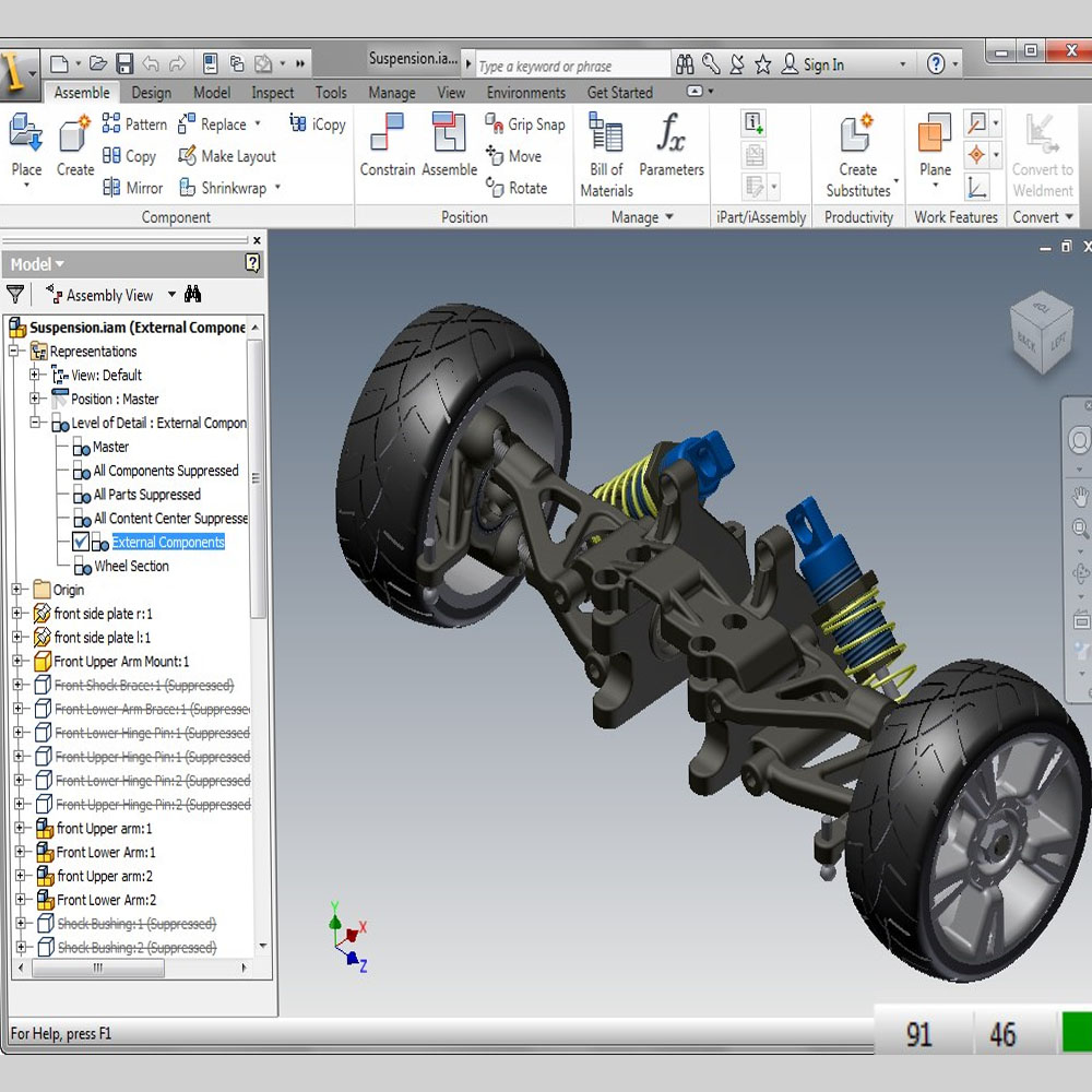 Diseño 3D por hora CAD SolidWorks CATIA
