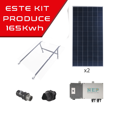 Kit Solar para Interconexión de 550 W de Potencia, 220 Vca